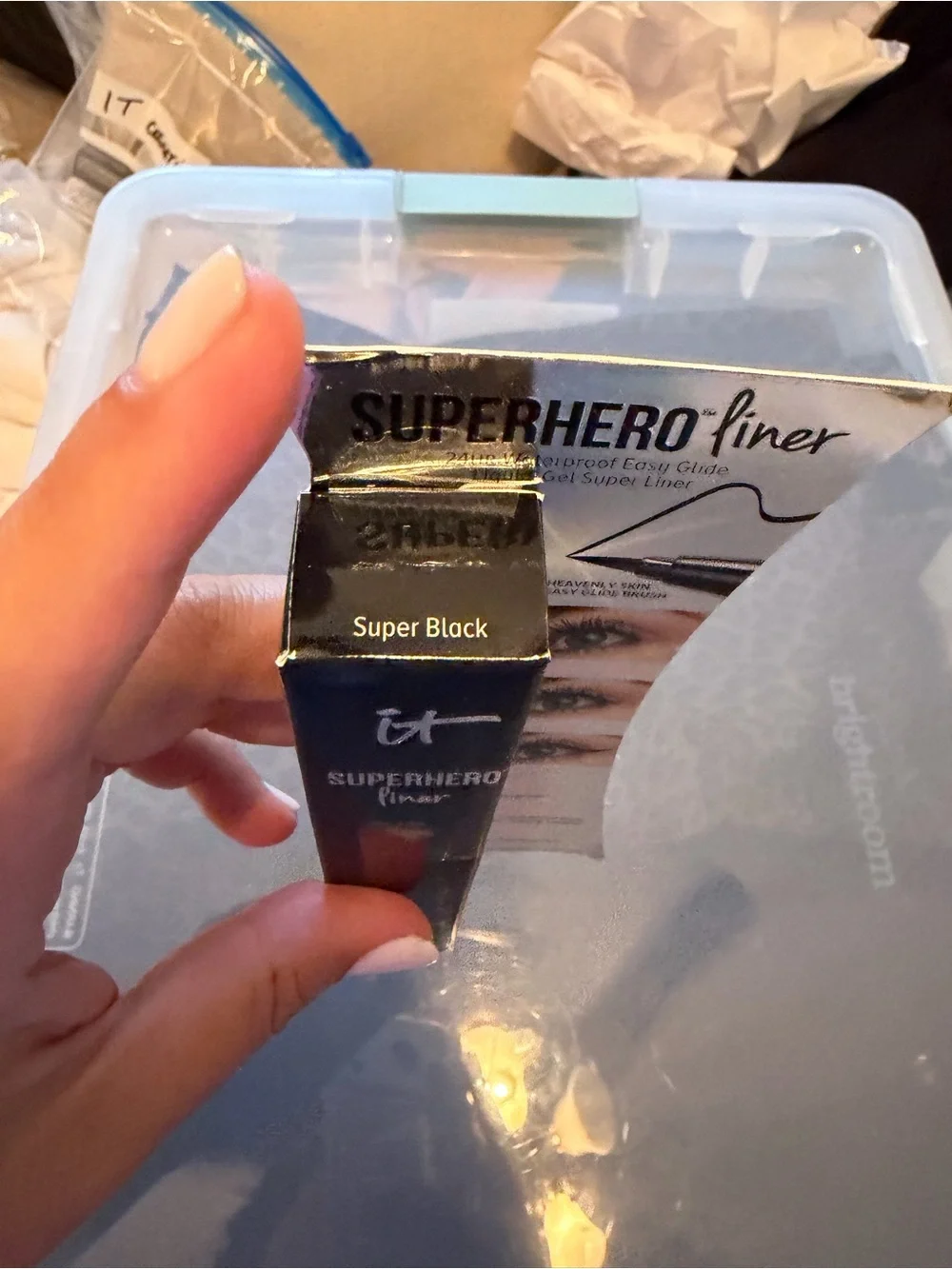 IT Cosmetics Superhero Liner Waterproof Liquid Eyeliner Super Black NIB